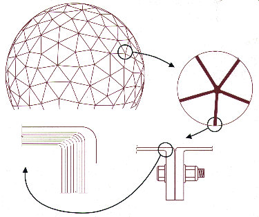 Pseudo-random Thin Membrane Radome