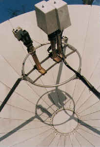 Figure 9.  Sammons Communications' SA 5 meter antenna and AFC's MSF feed system.